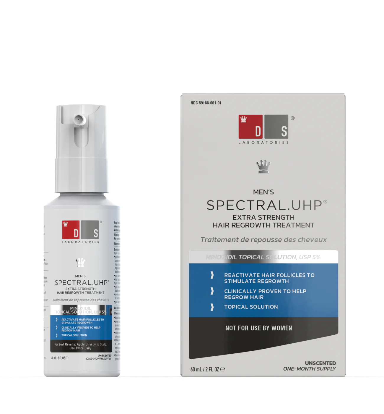 SPECTRAL.UHP® MEN’S EXTRA STRENGTH HAIR REGROWTH TREATMENT WITH MINOXIDIL 5%