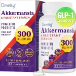 美國 Demisy AKK益生菌 300億AFU 嗜粘蛋白-阿克曼菌 、GLP-1 益生菌適用於男女、可促進 GLP-1、消化、腸道、免疫及整體健康、增強腸道消化道功能 - 60 粒膠囊