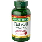 美國 Nature's Bounty 魚油, 每粒 1200mg Fish Oil, 360mg Omega-3, 180粒軟膠囊