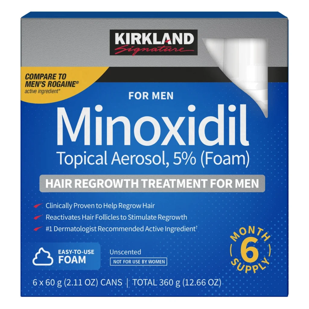 Kirkland Signature Hair Regrowth Treatment Minoxidil Foam for Men