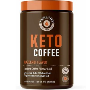 美國 RAPIDFIRE Keto Coffee 生酮咖啡三合一 速溶防彈咖啡 225g (7.93 Ounce) 含MCT油